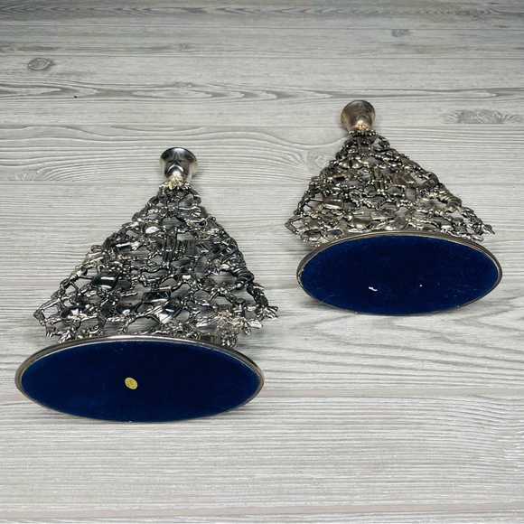 Vintage Christmas Tree Candle holders Christmas Home Decor Christmas Centerpiece - Picture 8 of 12